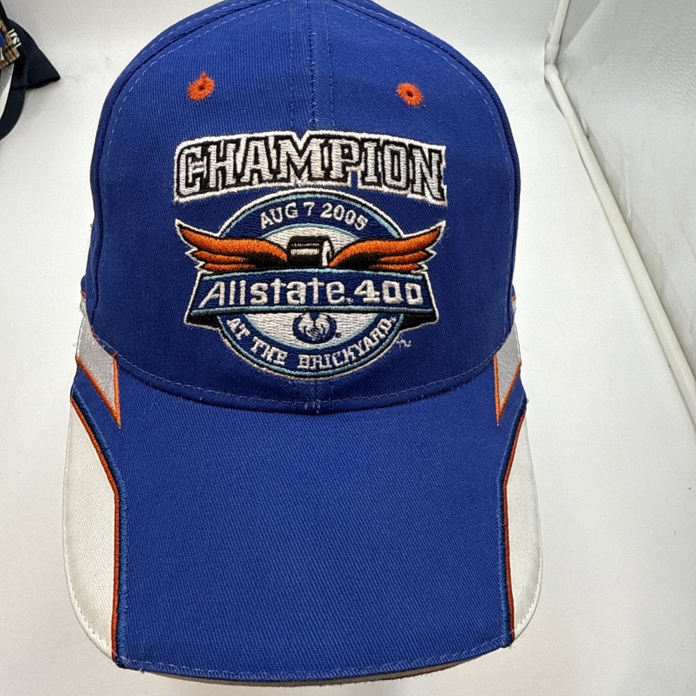 Allstate 400‎ at the Brickyard 2005 Hat Cap Strap Back Adult Orange Blue Cotton